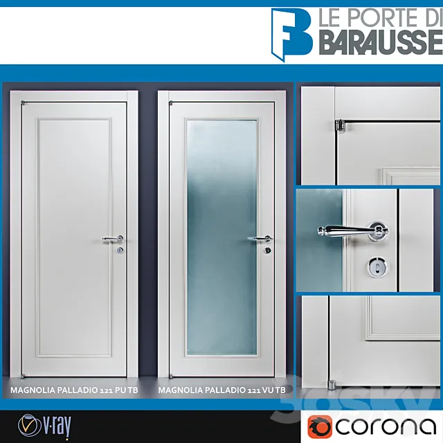 Barausse doors 3ds Max