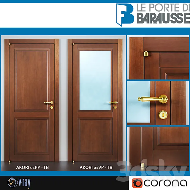 Barausse doors 3ds Max