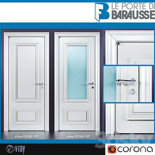 Barausse doors 3ds Max