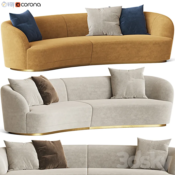 Barbara modular sofa hamiltonconte 3DS Max Model