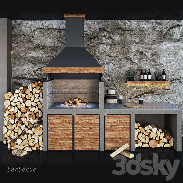 Barbecue 3ds Max