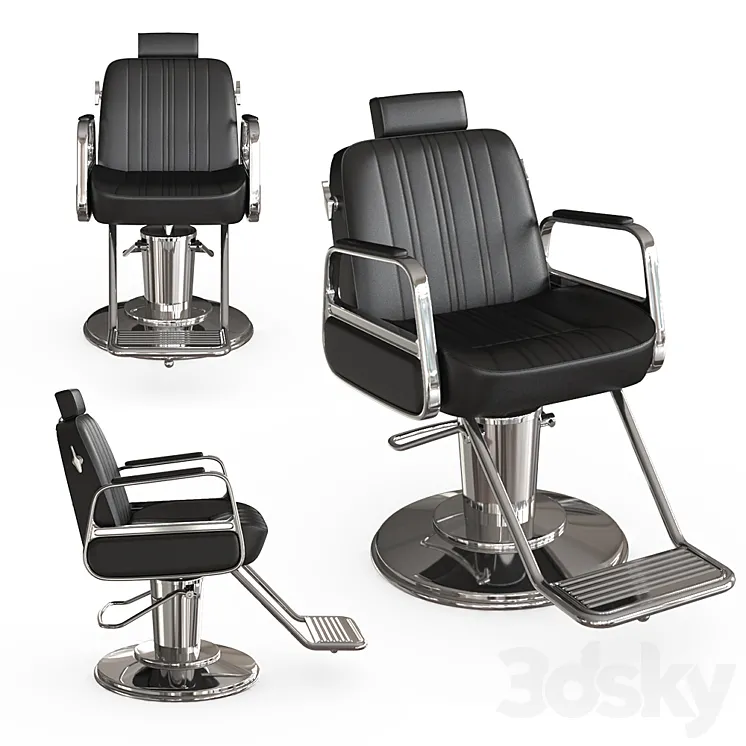 Barber chair cadilla 3DS Max