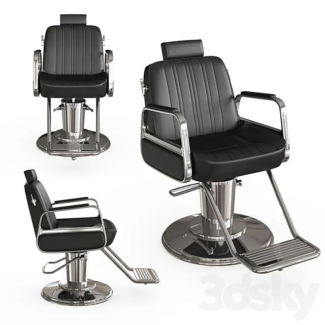 Barber chair cadilla 3DSMax File