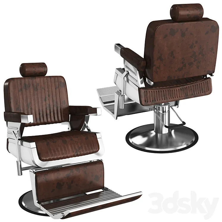 Barber Shop Chair 3DS Max
