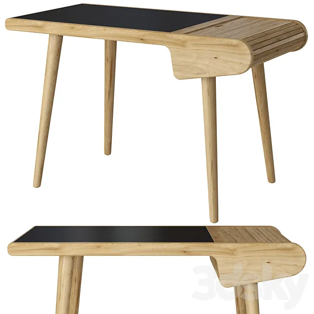 Barbier writing desk 3ds Max