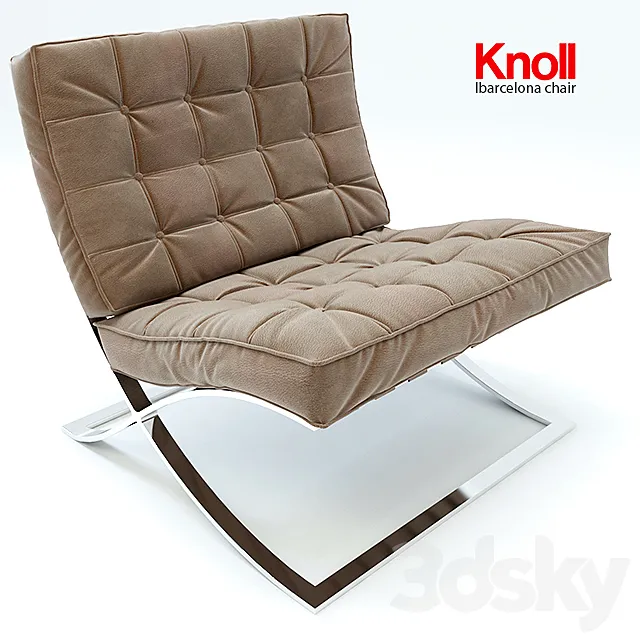 barcelona chair knoll 3DSMax File