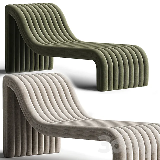 Barker Chaise Lounge 3DS Max Model