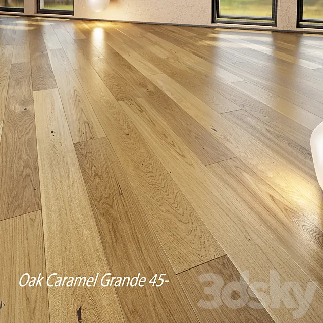 Barlinek Floorboard – Pure Line – Oak Caramel Grande 3DS Max Model