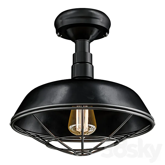 Barn balcony 3ds Max