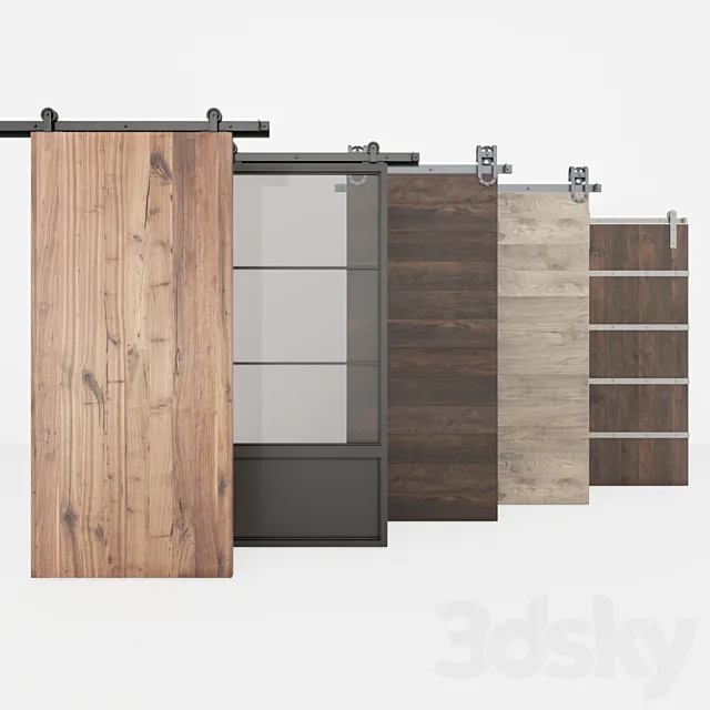 BARN DOOR set 3DSMax File