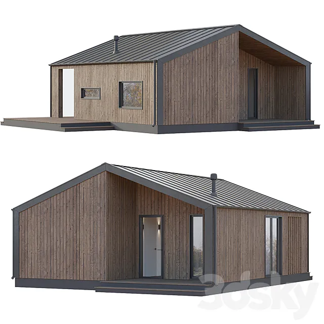 BarnHouse 01 3DS Max Model