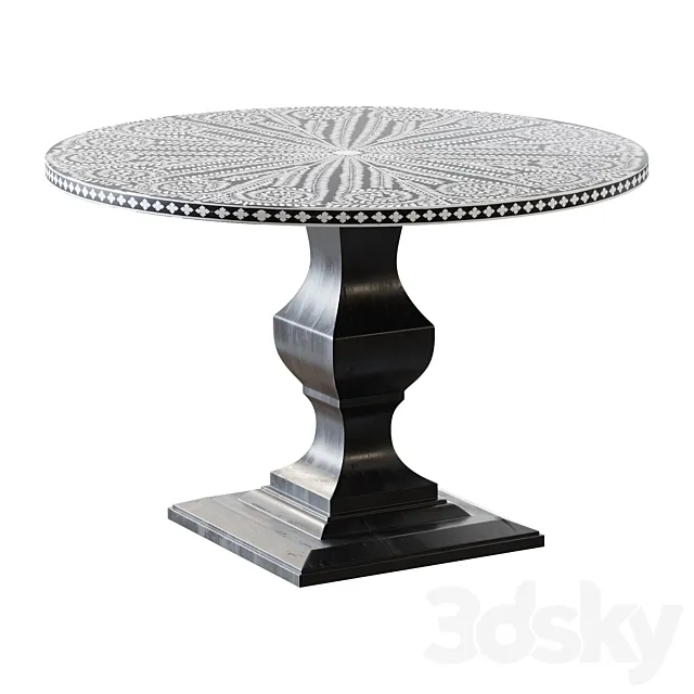Barnsley Dining Table – Bernhardt 3ds Max