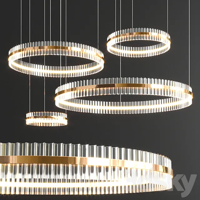 Baroncelli saturno chandelier 3DS Max Model