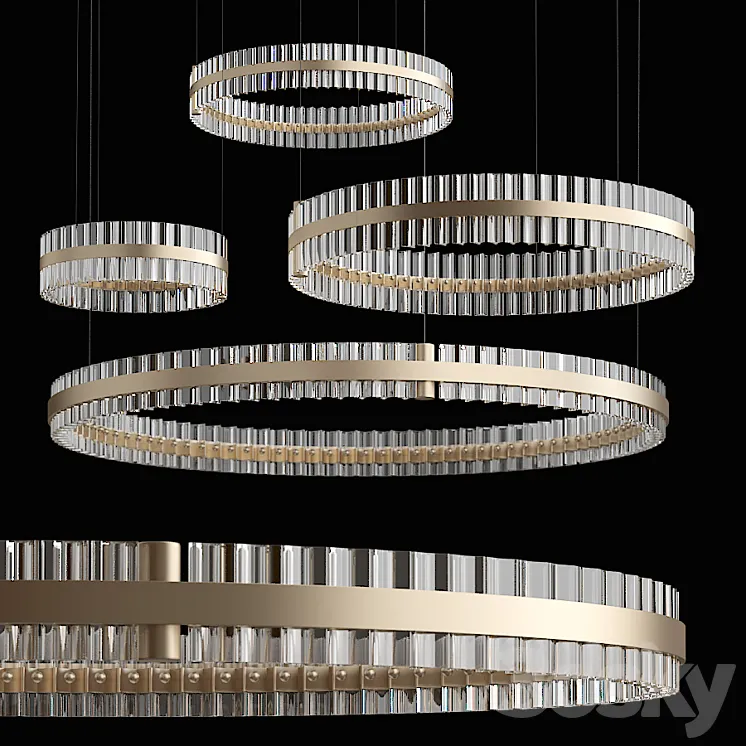 Baroncelli saturno chandelier 3DS Max