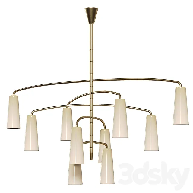 Barovier Colimacon Venetian Pendant Lamp 3ds Max