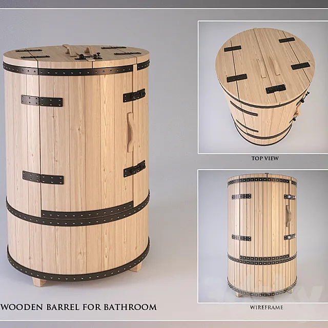 barrel for the bathroom 3DSMax File