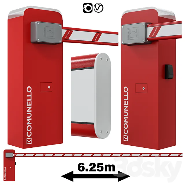 Barrier Comunello Limit 600 KIT 3ds Max