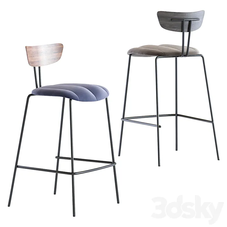 Barstool apel 3DS Max Model