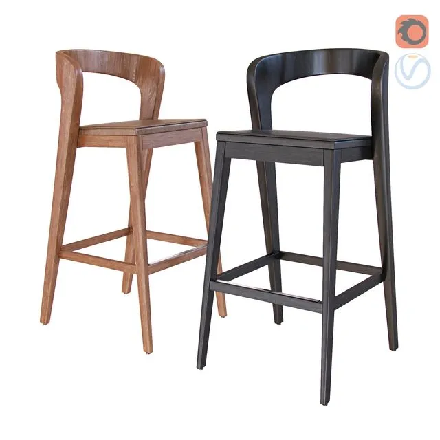 Barstool by Alain Berteau 3dsMax Model