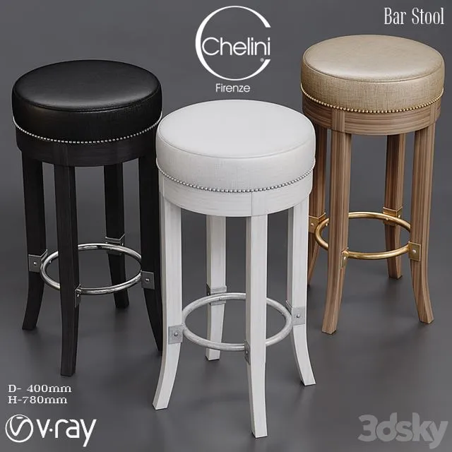 Barstool Chelini 3dsMax Model