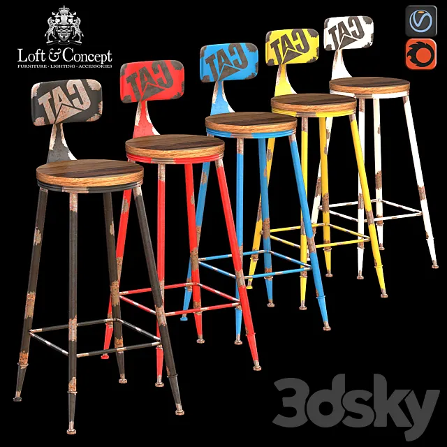 Barstool CRAFT 3DS Max Model