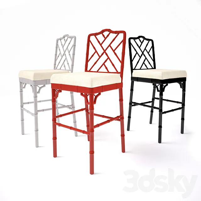 Barstool Dayna 3DS Max Model