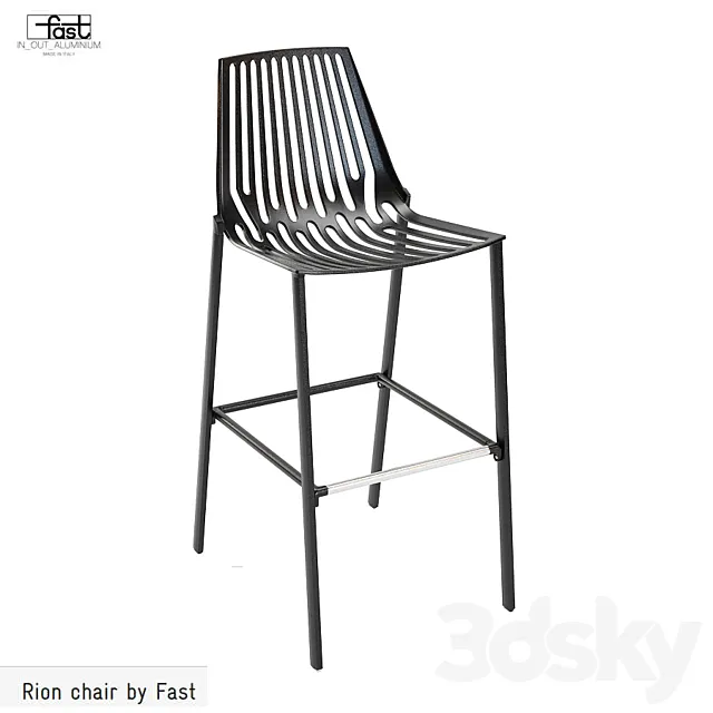 Barstool Fast Rion barstool 3ds Max