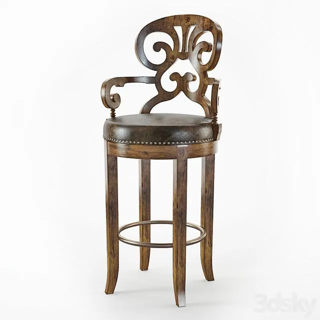 Barstool Jameson from Hooker 3dsMax Model