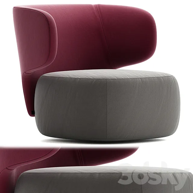 BASEL CHAIR – Armchairs from SOFTLINE 3DSMax File