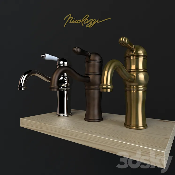 Basin Mixer Nicolazzi Aqua 3471 CR 76 3DS Max