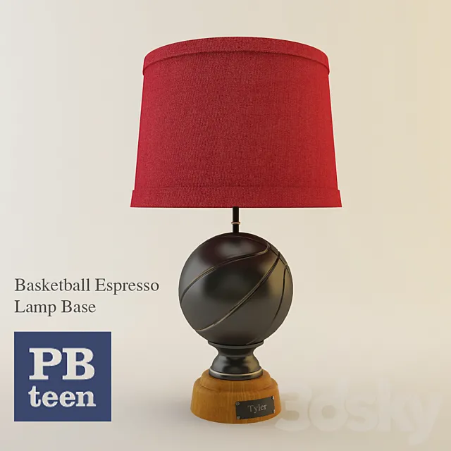 Basketball Espresso Lamp Base 3DS Max Model