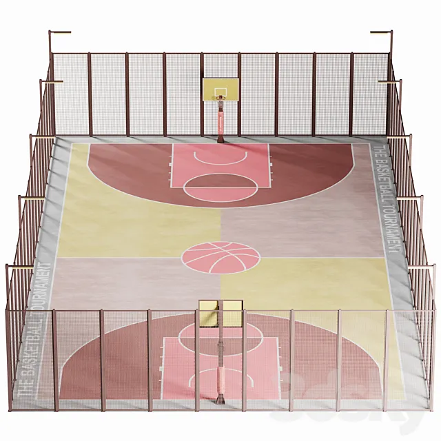 Basketball Field – Wyoming 3ds Max