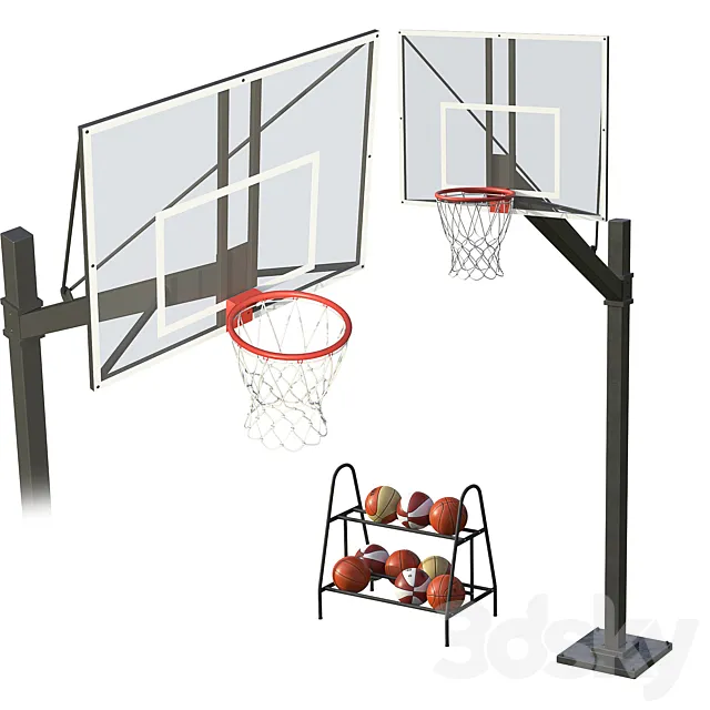 Basketball hoop 3DS Max Model