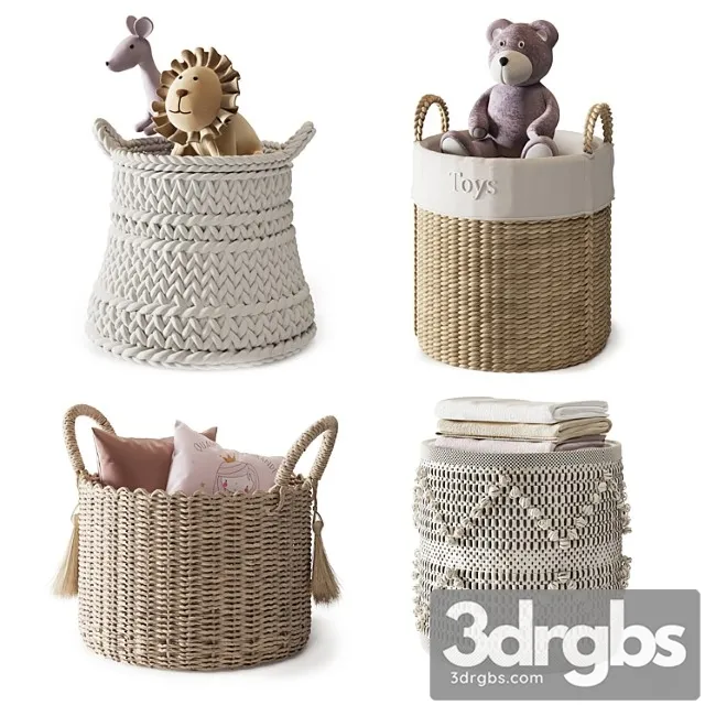 Baskets Set 08 3dsmax Download