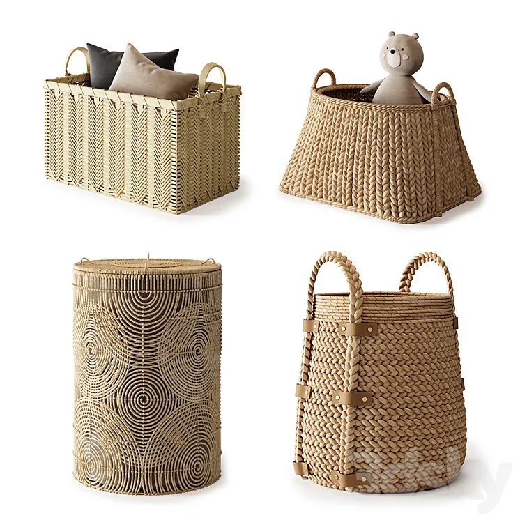 Baskets Set 09 3DS Max