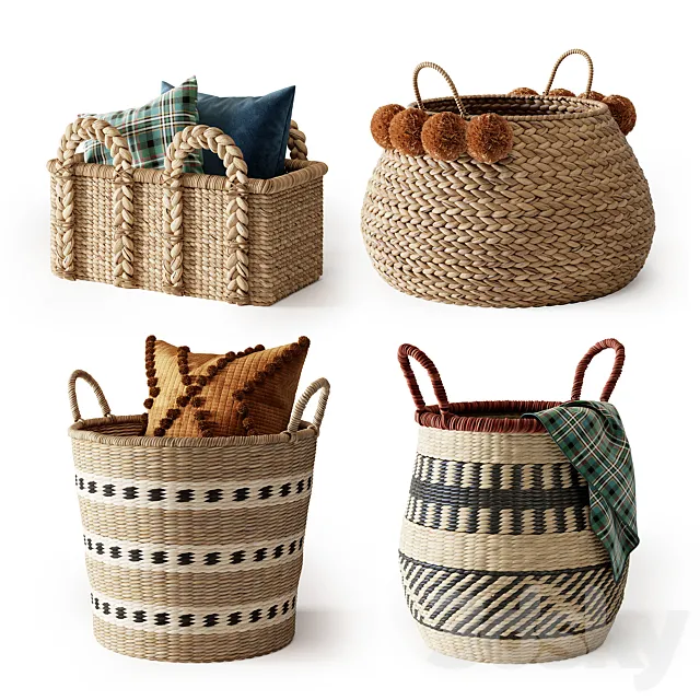 Baskets Set 21 3ds Max