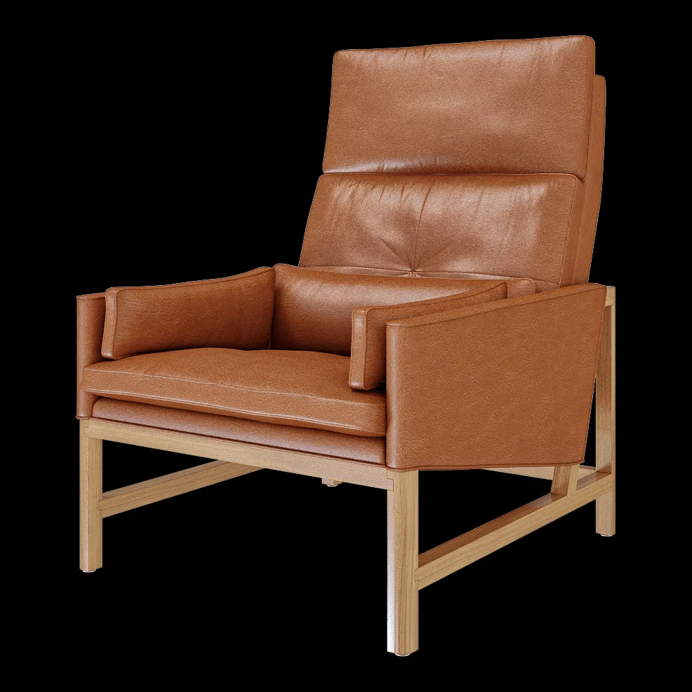 BassamFellows – Lounge chair CB-510 high back 3ds Max
