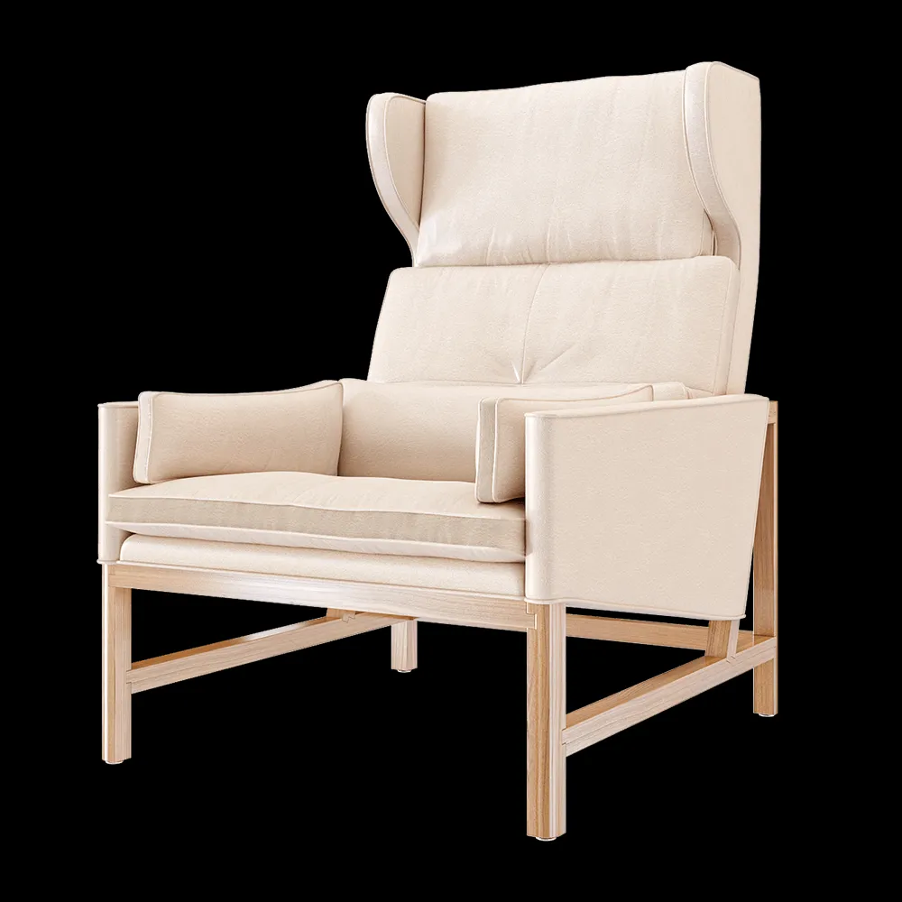 BassamFellows – Lounge chair wing back CB-51 3ds Max
