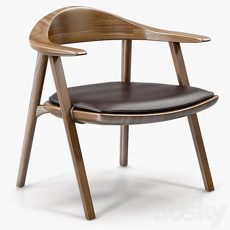 BassamFellows Mantis Lounge Chair 3DS Max