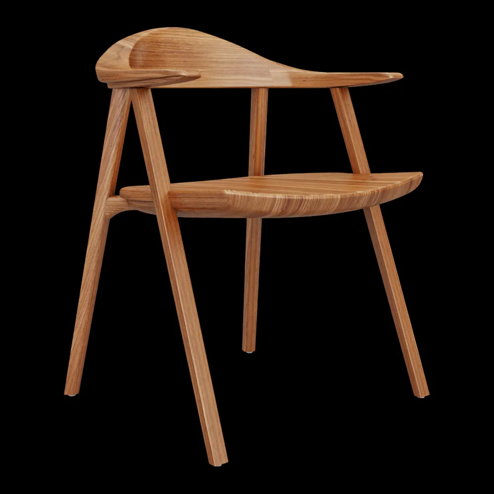 BassamFellows – Side chair Mantis CB-25 3ds Max