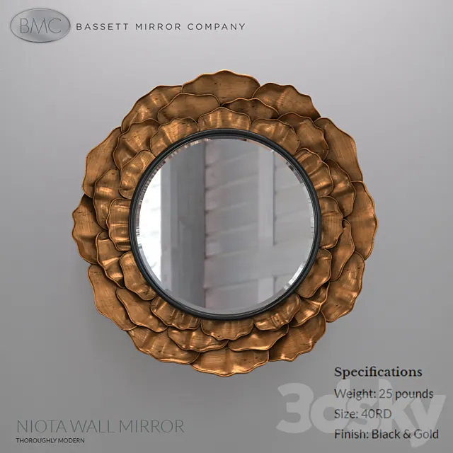 Bassett Mirror Company Niota wall mirror 3DSMax File