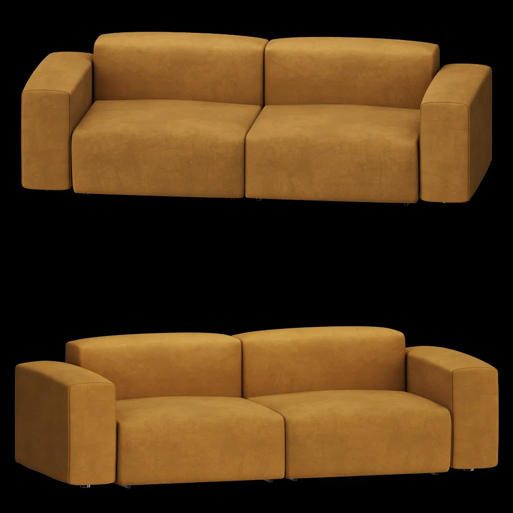 BASTA – Sofa Cubi Studio with Armrests 3ds Max