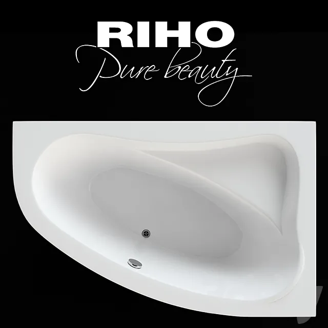 Bath Acrylic asymmetric Riho Lyra 3DSMax File