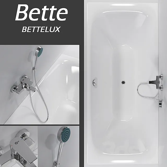 Bath Bette BETTELUX. mixer IDEAL STANDARD Ceraplan III 3DSMax File