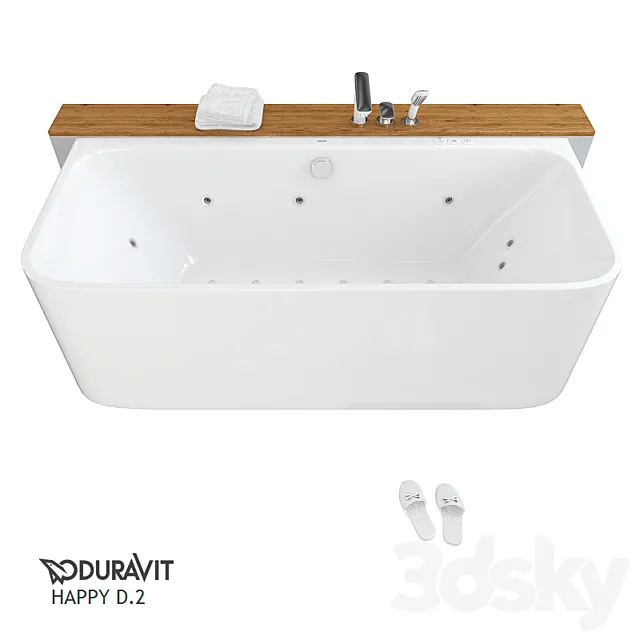 Bath Duravit Happy D.2 3DS Max Model