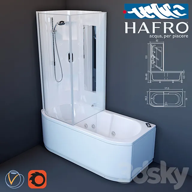 Bath Hafro Duo Box 3DSMax File