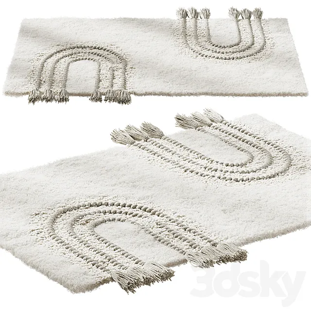 Bath mat English Home HILL 3ds Max