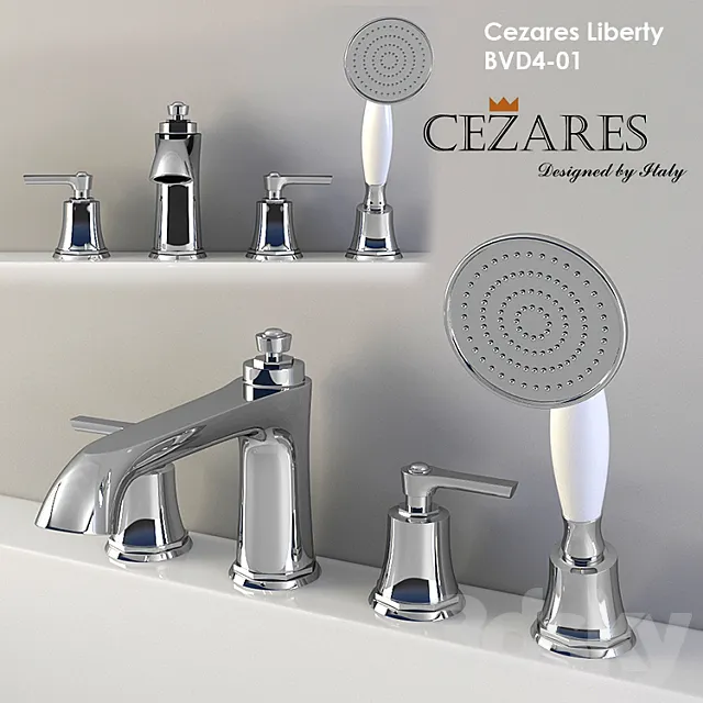 Bath Mixer Cezares Liberty BVD4-01 3ds Max