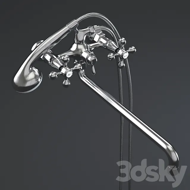 Bath mixer Korzar from firm BACH 3DS Max Model