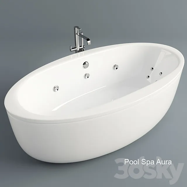Bath Pool Spa Aura 3DSMax File